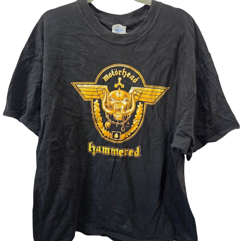 Motorhead Hammered Warpig Snaggletooth Band Tee Black XXL Heavyweight‎ Shirt